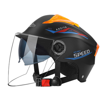 Kaciga za električni bicikl, unisex, lagana, ljetna zaštita od sunca, polu-helmet s dvostrukim vizirima