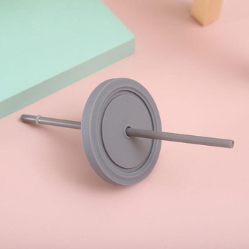 Pahar din plastic cu dublu perete, izolat, AS/PS, cu pai, pentru ceai cu lapte