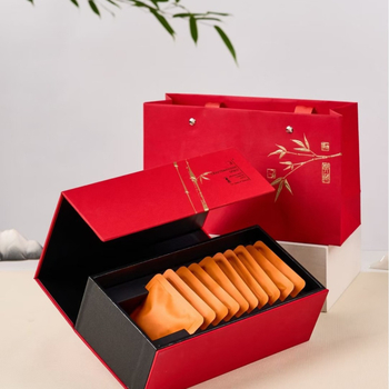 Cutie de depozit Pu'er pentru ceai, 10 plicuri; Cutie de ambalare pentru 25 bucăți ceai biscuiți 30 g; Cutie cadou goală