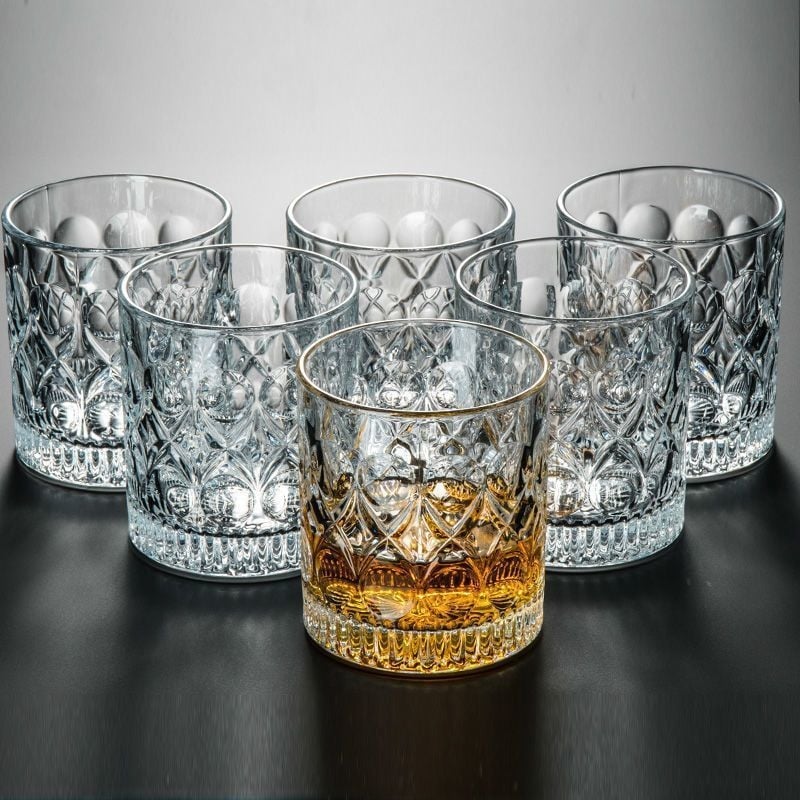 Set de pahare pentru whisky, bere, ceai și apă, stil european, fără plumb, sticlă întărită