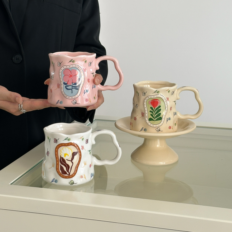 Cană ceramică pentru cafea, design de înaltă clasă, capacitate mare, cadou ideal pentru casă