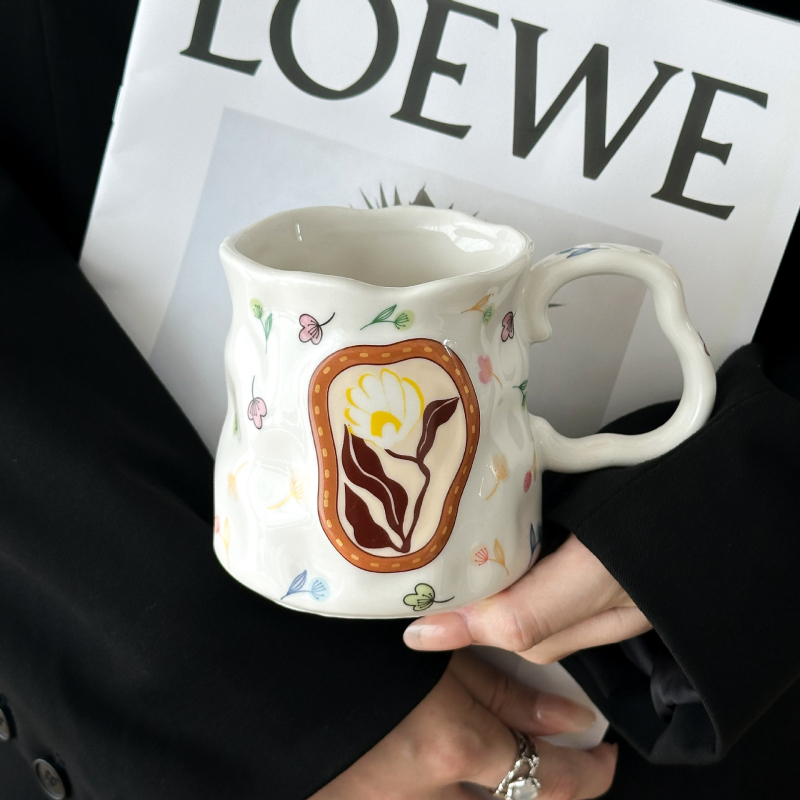 Cană ceramică pentru cafea, design de înaltă clasă, capacitate mare, cadou ideal pentru casă