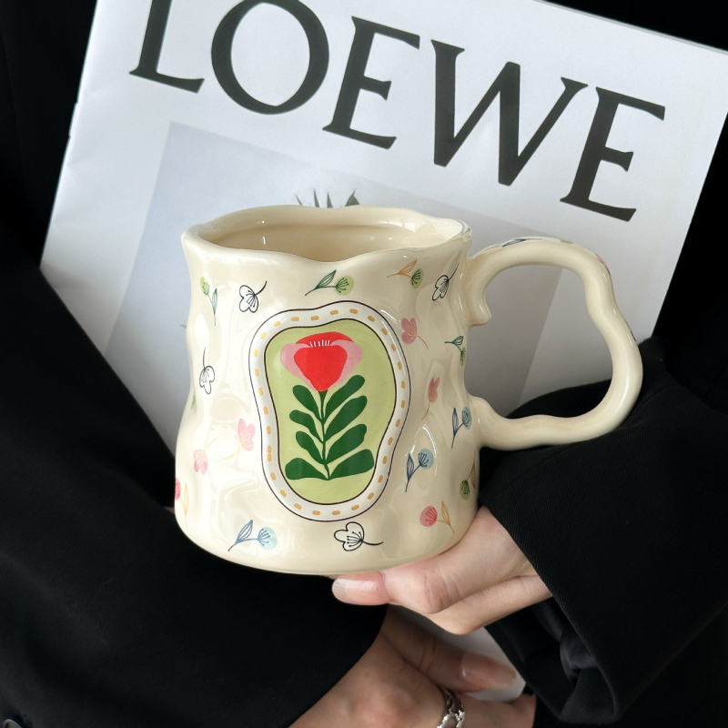 Cană ceramică pentru cafea, design de înaltă clasă, capacitate mare, cadou ideal pentru casă