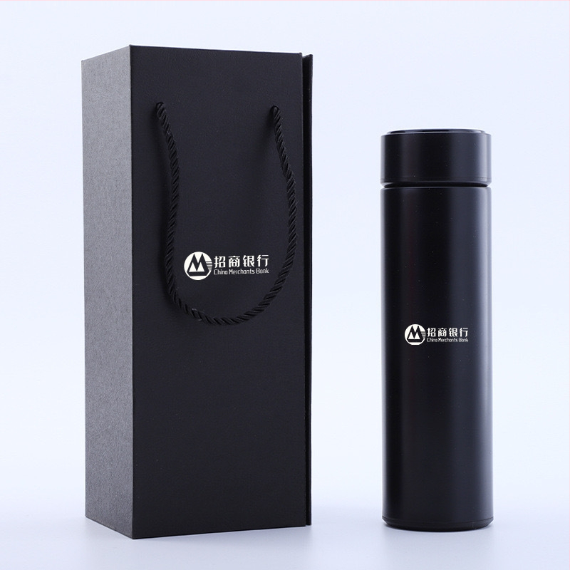 Cană termică din oțel inoxidabil 304 cu logo laser 3D prin silkscreen, set cadou în cutie pentru conferințe, cană comemorativă de afaceri