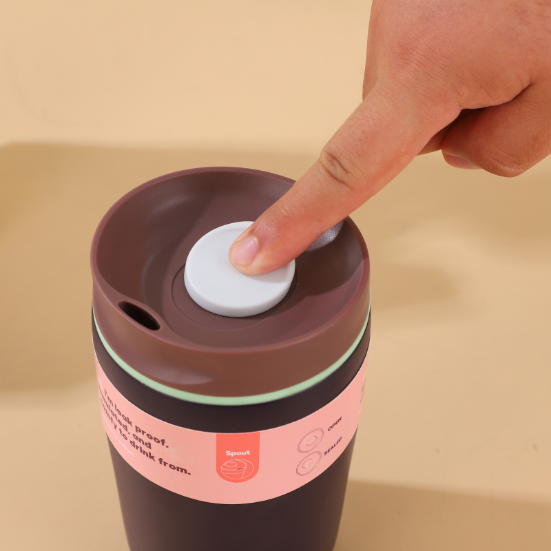 Ceașcă de cafea din oțel inoxidabil 304, izolație cu pereți dubli vid, portabilă, cadou pentru birou