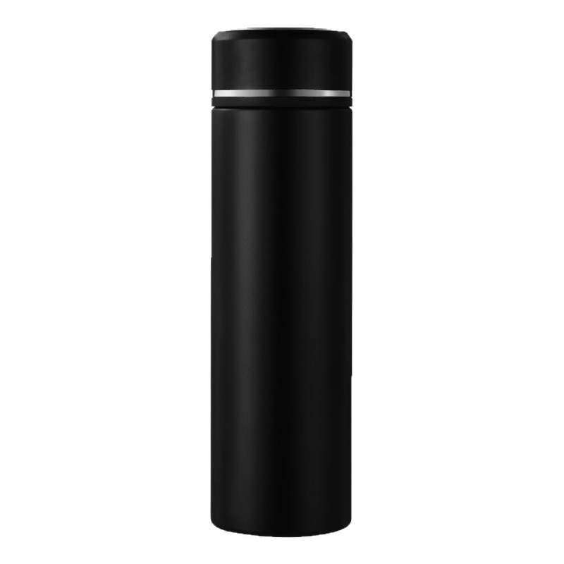 Cană termoizolantă din oțel inoxidabil 316 cu afișaj de temperatură, pereți dubli, separator pentru ceai, design minimalist – cadou de afaceri ideal