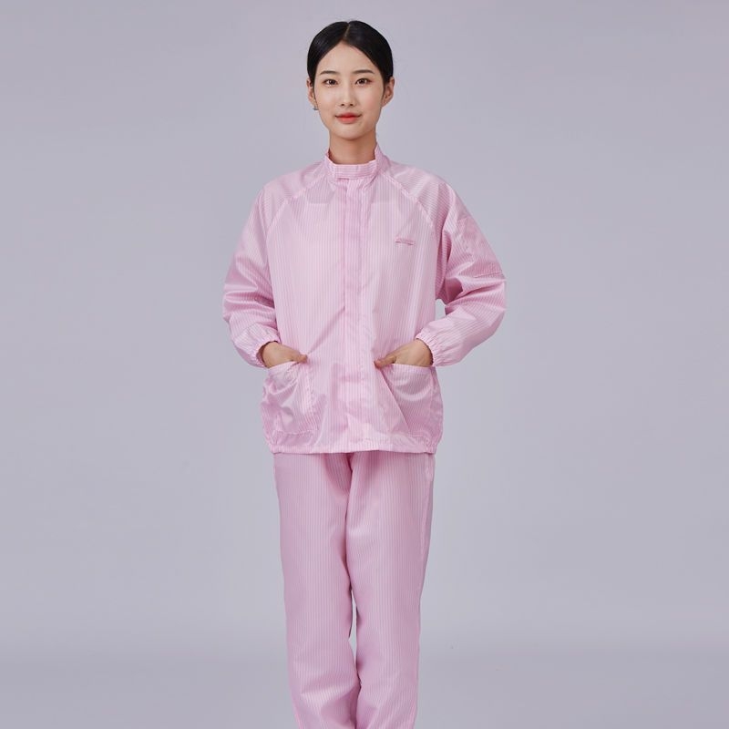 Dvodijelni antistatički radni set za čiste prostore – plava jakna i hlače, unisex
