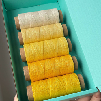 Set de ață de ceară cu 6 fibre, temă cerului înstelat, pentru realizarea bijuteriilor — fir de ceară în tub de hârtie multicolor, fir circular de ceară în tema cerului înstelat, 80 m