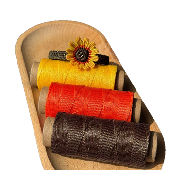 Set de ață de ceară cu 6 fibre, temă cerului înstelat, pentru realizarea bijuteriilor — fir de ceară în tub de hârtie multicolor, fir circular de ceară în tema cerului înstelat, 80 m