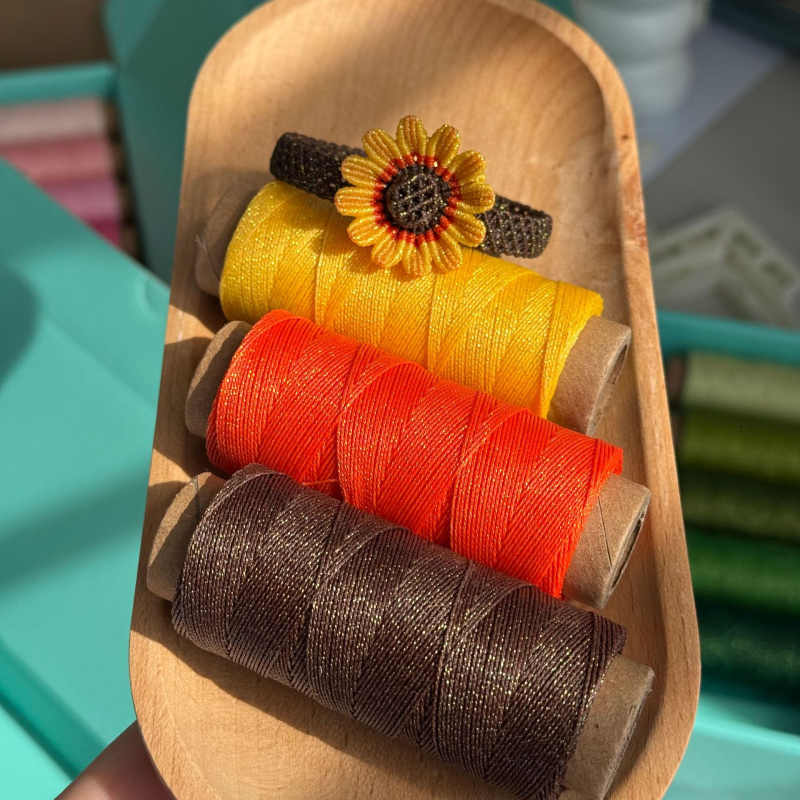 Set de ață de ceară cu 6 fibre, temă cerului înstelat, pentru realizarea bijuteriilor — fir de ceară în tub de hârtie multicolor, fir circular de ceară în tema cerului înstelat, 80 m