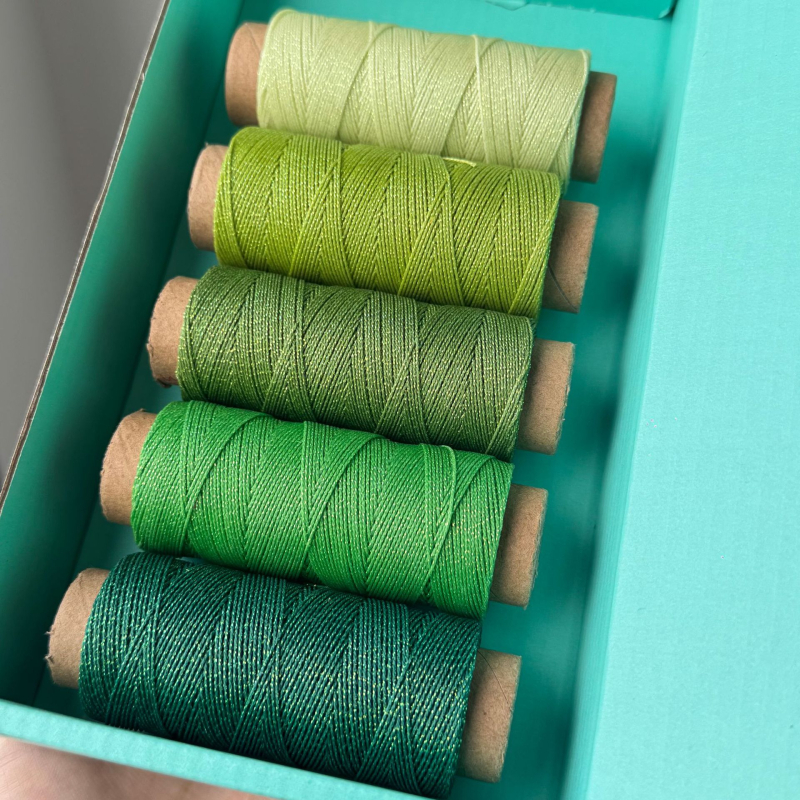 Set de ață de ceară cu 6 fibre, temă cerului înstelat, pentru realizarea bijuteriilor — fir de ceară în tub de hârtie multicolor, fir circular de ceară în tema cerului înstelat, 80 m