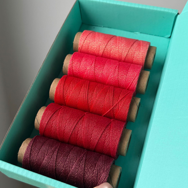 Set de ață de ceară cu 6 fibre, temă cerului înstelat, pentru realizarea bijuteriilor — fir de ceară în tub de hârtie multicolor, fir circular de ceară în tema cerului înstelat, 80 m