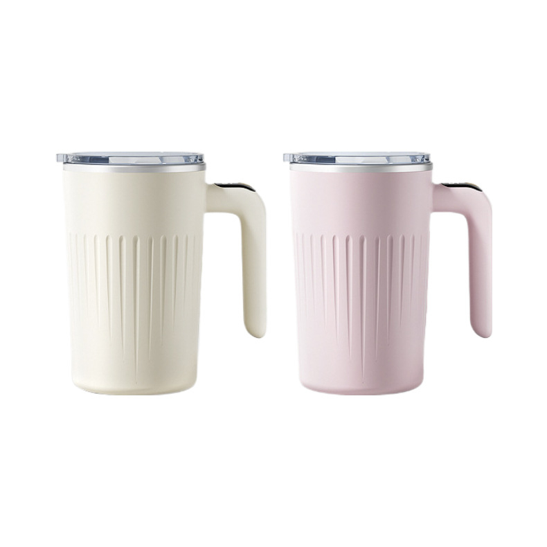 Ceașcă termică cu amestecare automată, interior ceramic acoperit, 350 ml, oțel inoxidabil 316, afișaj temperatură, reglaj în două trepte, pentru birou