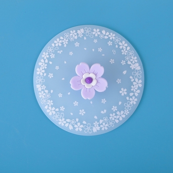 Capac de cană din silicon, capac universal pentru cafea/ceai de dimineață, potrivit pentru alimente, design drăguț de desen animat, logo imprimat