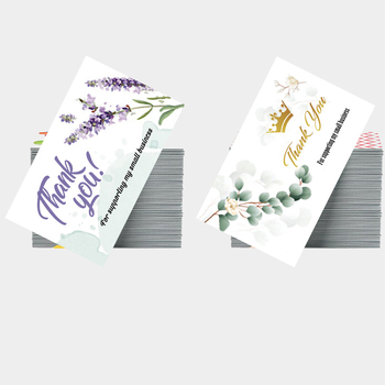 50 de coli pe pachet – felicitări cu flori pentru cofetărie