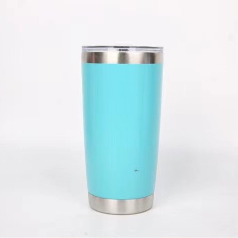 Cană termică pentru mașină, 20oz, din oțel inoxidabil 304, exterior vopsit cu pulverizare, izolație în vid, capac push, logo personalizat