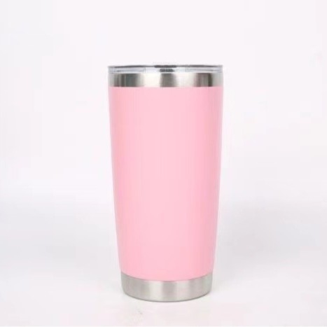 Cană termică pentru mașină, 20oz, din oțel inoxidabil 304, exterior vopsit cu pulverizare, izolație în vid, capac push, logo personalizat