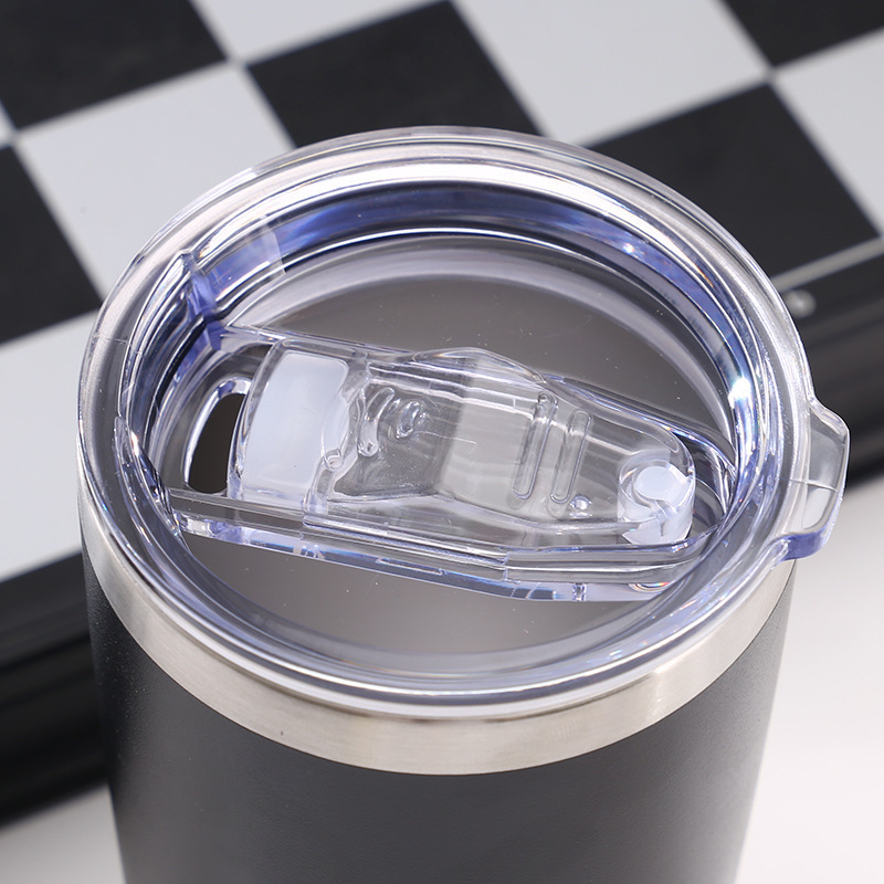 Pahar auto de 20oz din oțel inoxidabil 304, termos pentru băuturi calde și reci, finisaj curcubeu