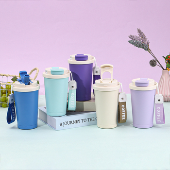 Cana termică din oțel inoxidabil 316, 350 ml, pentru cafea, pahar auto, scurgere pentru ceai, logo personalizat