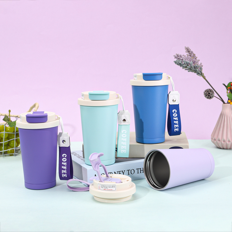 Cana termică din oțel inoxidabil 316, 350 ml, pentru cafea, pahar auto, scurgere pentru ceai, logo personalizat