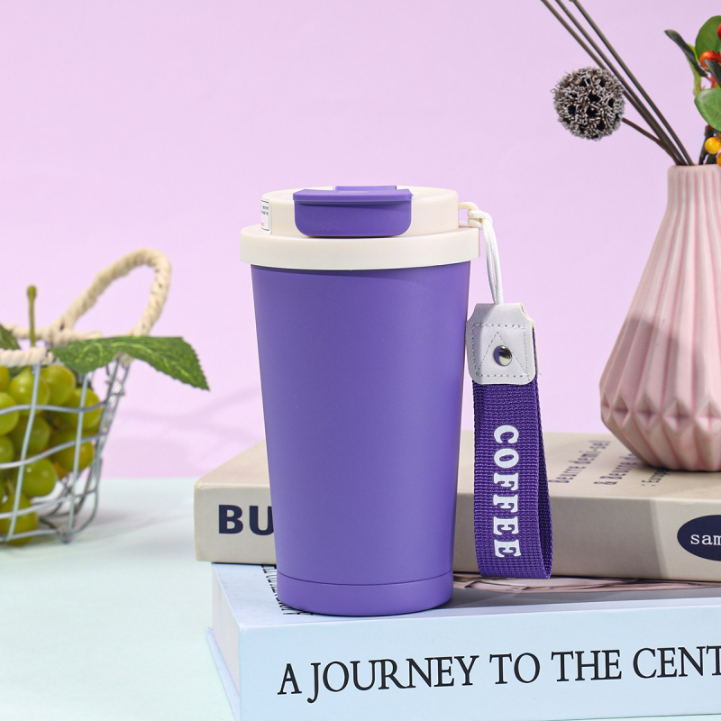 Cana termică din oțel inoxidabil 316, 350 ml, pentru cafea, pahar auto, scurgere pentru ceai, logo personalizat