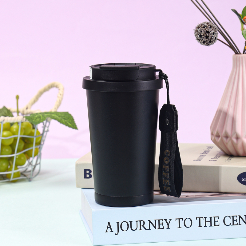 Cana termică din oțel inoxidabil 316, 350 ml, pentru cafea, pahar auto, scurgere pentru ceai, logo personalizat