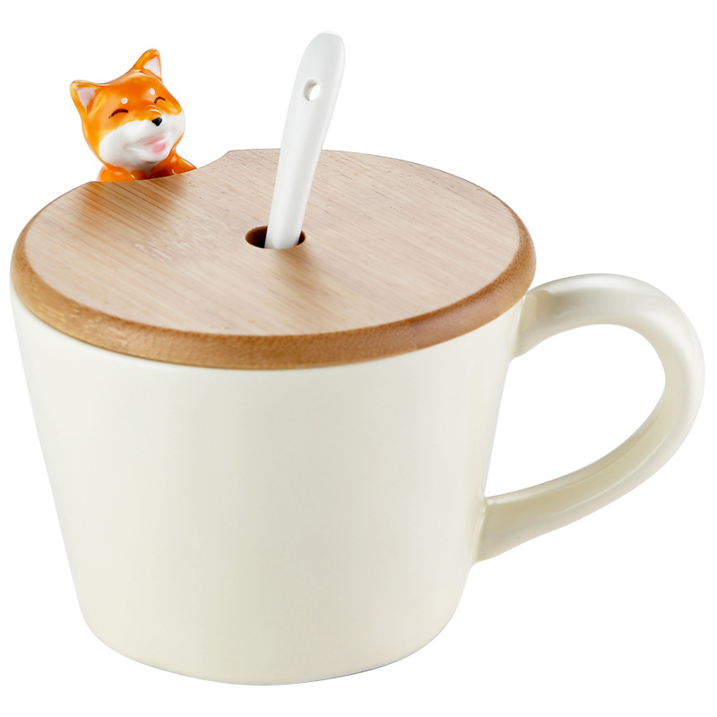 Cană ceramică cu desene animate – cană creativă pentru cafea și ceai