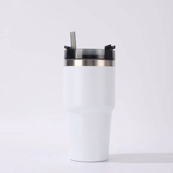 Cupe izolate din oțel inoxidabil 304 pentru mașină, capacitate mare 20 oz/30 oz, cu capac și pai, menține băuturile calde sau reci