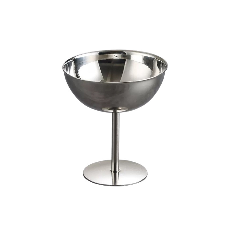 Cupe de desert din oțel inoxidabil nemagnetic, pentru înghețată, chec cu iaurt, budincă și cocktail, cupe pentru salată Bird's Nest