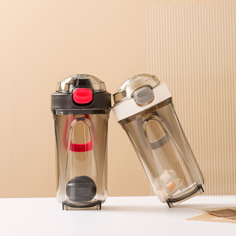 Shaker portabil, capacitate mare, pentru sport și fitness, amestecător pentru milkshake și pudră proteică, recipient din plastic
