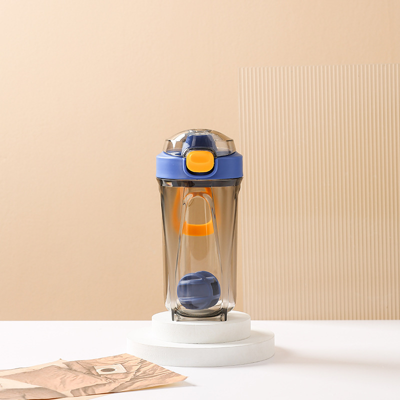 Shaker portabil, capacitate mare, pentru sport și fitness, amestecător pentru milkshake și pudră proteică, recipient din plastic