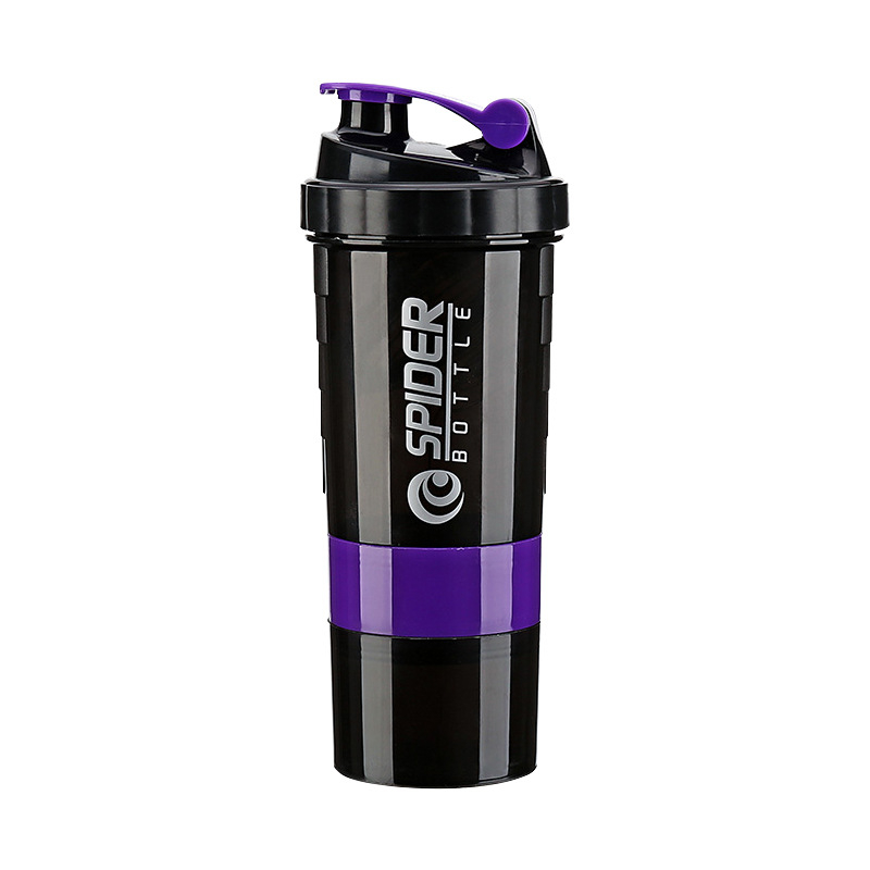 Shaker de proteine cu 3 straturi, 500 ml – recipient portabil pentru shake-uri