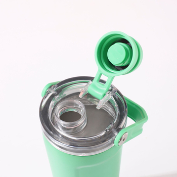 Cana shaker portabilă pentru exterior, sticlă de apă izolată din oțel inoxidabil 304 pentru drumeții