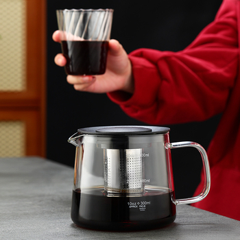 Ceainic și cafetieră din sticlă borosilicat de înaltă calitate, cu capacitate mare, filtru din oțel inoxidabil, pentru plită electrică din ceramică