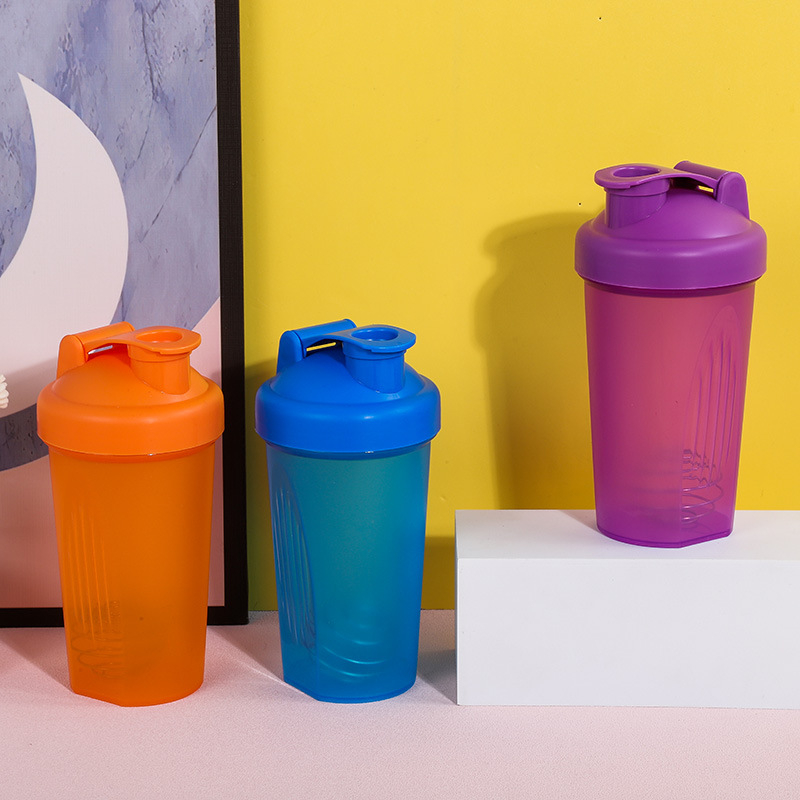 Shaker de proteine 400 ml cu scară de măsurare – pahar din plastic pentru milkshake, pentru fitness, cu logo imprimat