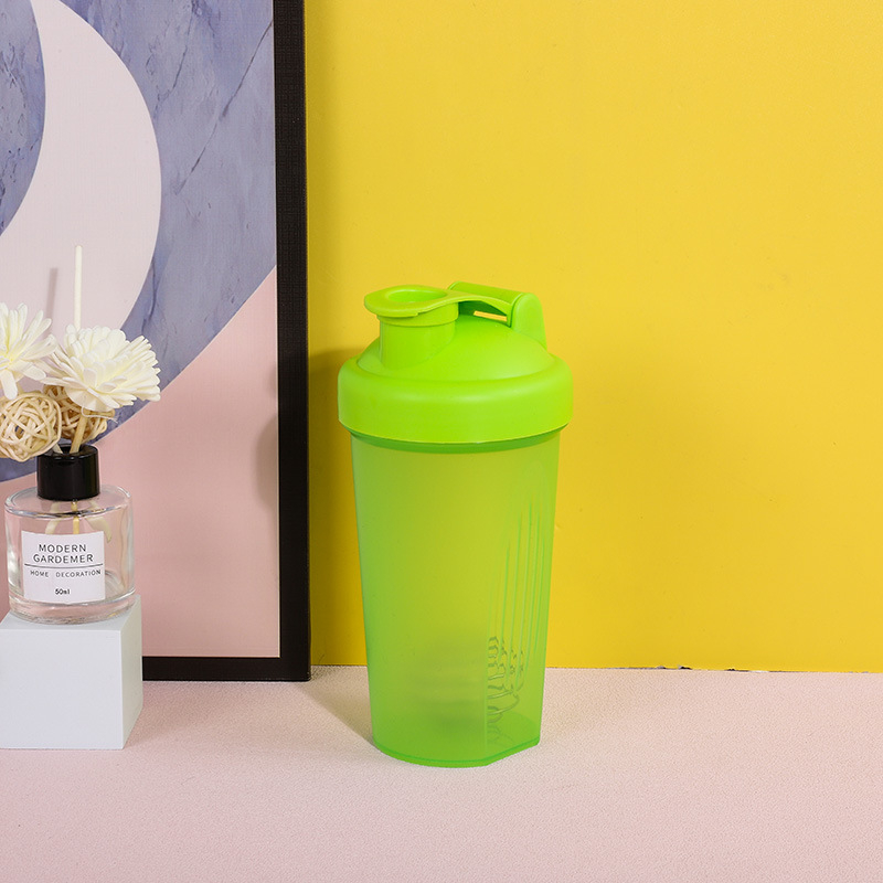 Shaker de proteine 400 ml cu scară de măsurare – pahar din plastic pentru milkshake, pentru fitness, cu logo imprimat