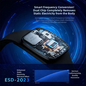 Leben antistatický náramok na zápästie, eliminátor statického elektrického náboja, silikónový, model K02, pre mužov aj ženy