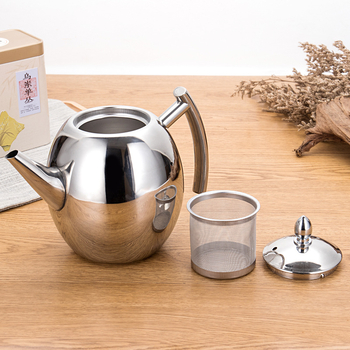 Moka pot din oțel inoxidabil cu infuzor și filtru de ceai – pentru hoteluri, restaurante și uz casnic