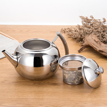 Moka pot din oțel inoxidabil cu infuzor și filtru de ceai – pentru hoteluri, restaurante și uz casnic