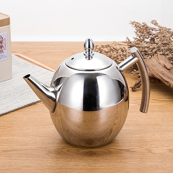Moka pot din oțel inoxidabil cu infuzor și filtru de ceai – pentru hoteluri, restaurante și uz casnic