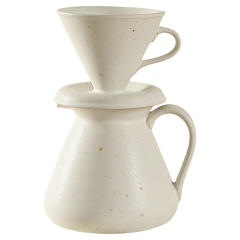 Cană de cafea din ceramică grosieră, filtrare prin picurare, pentru preparare manuală acasă