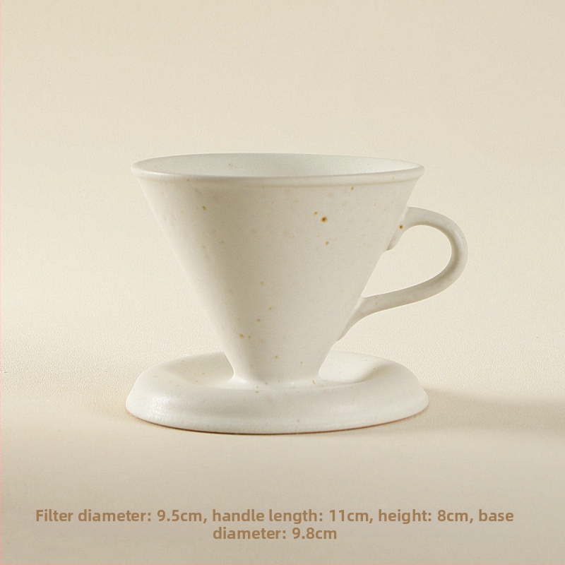 Cană de cafea din ceramică grosieră, filtrare prin picurare, pentru preparare manuală acasă