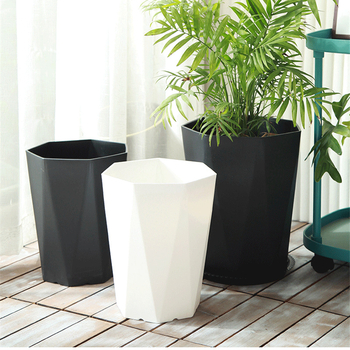 Ghiveci din rășină, formă diamant, stil european, minimalist, pentru sufragerie sau birou, potrivit pentru plante verzi mari