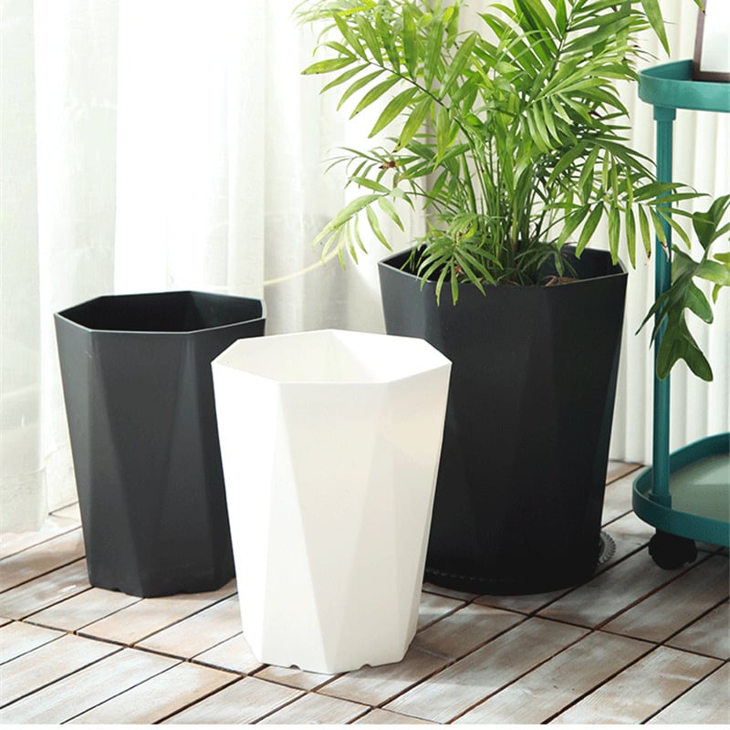 Ghiveci din rășină, formă diamant, stil european, minimalist, pentru sufragerie sau birou, potrivit pentru plante verzi mari