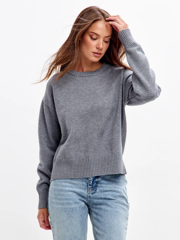Női oversized kapucnis kötött pulóver, vastag, laza felső
