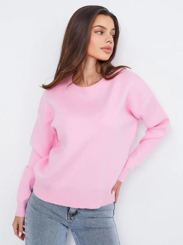 Női oversized kapucnis kötött pulóver, vastag, laza felső