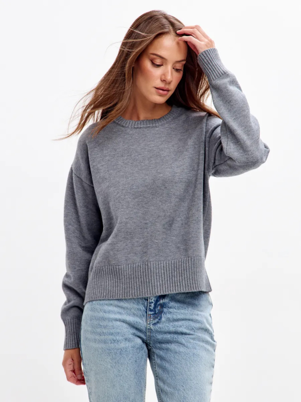 Női oversized kapucnis kötött pulóver, vastag, laza felső