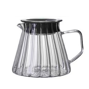 Cafetieră pour-over din sticlă borosilicat, pentru uz casnic, versiune cu pereți mai groși