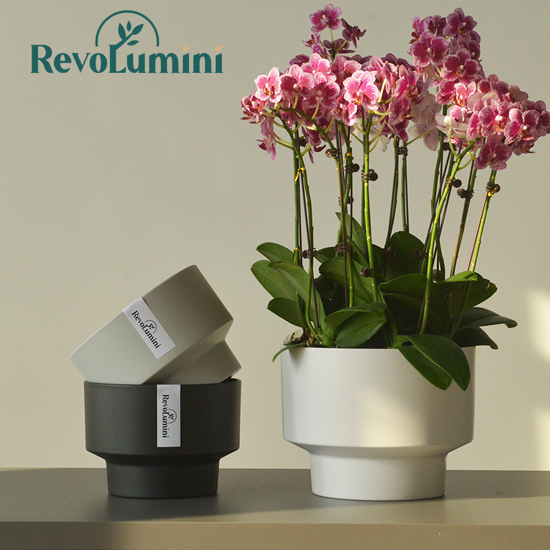 Ghiveci din rășină îmbunătățit pentru orhidee fluture — set mic de ghivece pentru aranjamente florale de Anul Nou
