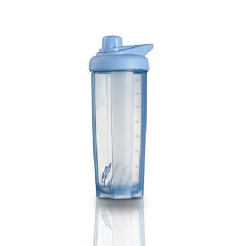 Shaker etanș pentru înlocuitor de masă cu pudră proteică și milkshake, pentru fitness, cu scară de măsurare și gravură a logo-ului
